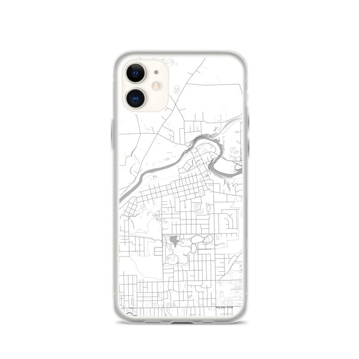 Custom iPhone 11 Sharpsville Pennsylvania Map Phone Case in Classic