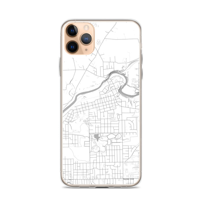 Custom iPhone 11 Pro Max Sharpsville Pennsylvania Map Phone Case in Classic