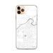 Custom iPhone 11 Pro Max Sharpsville Pennsylvania Map Phone Case in Classic