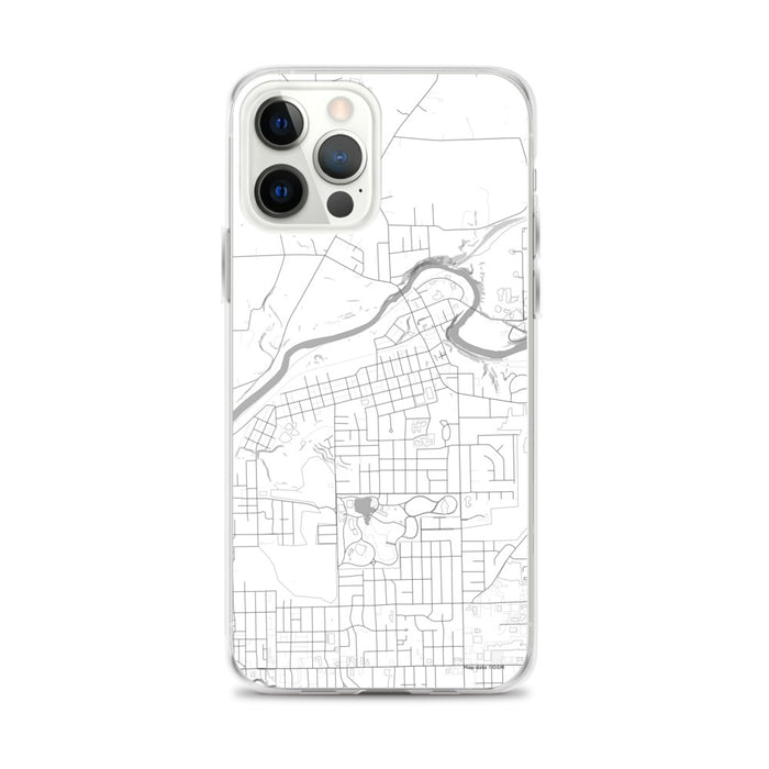 Custom iPhone 12 Pro Max Sharpsville Pennsylvania Map Phone Case in Classic