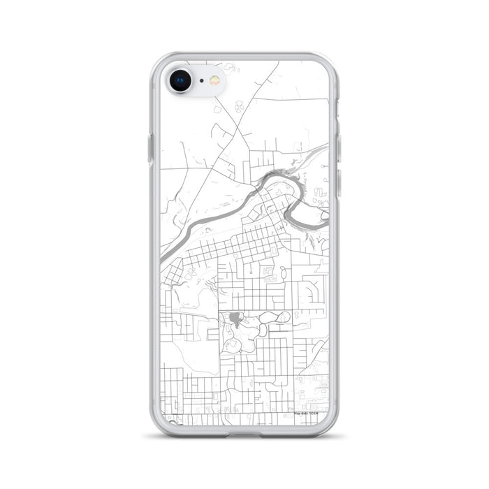 Custom iPhone SE Sharpsville Pennsylvania Map Phone Case in Classic