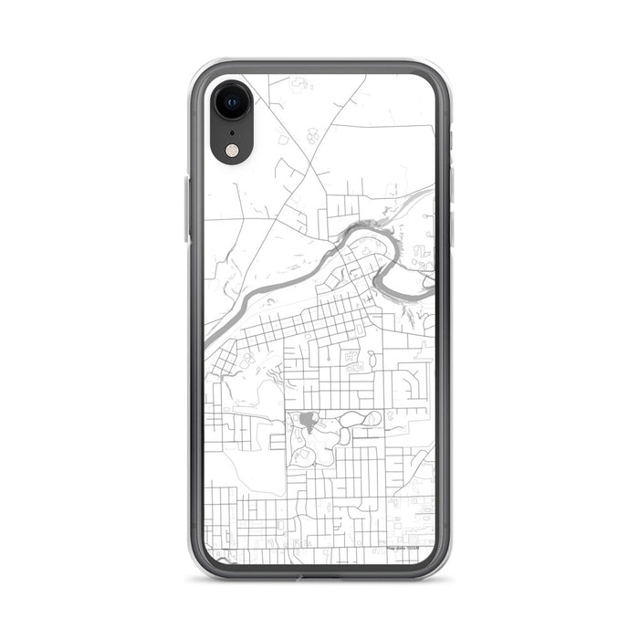 Custom iPhone XR Sharpsville Pennsylvania Map Phone Case in Classic