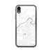 Custom iPhone XR Sharpsville Pennsylvania Map Phone Case in Classic