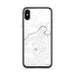 Custom iPhone X/XS Sharpsville Pennsylvania Map Phone Case in Classic
