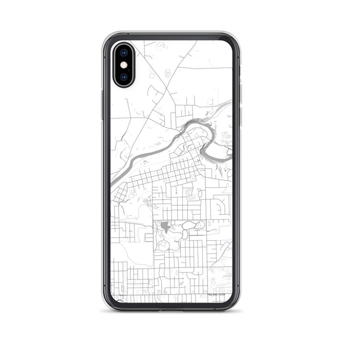 Custom iPhone XS Max Sharpsville Pennsylvania Map Phone Case in Classic