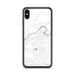 Custom iPhone XS Max Sharpsville Pennsylvania Map Phone Case in Classic