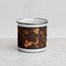Front View Custom Sharpsville Pennsylvania Map Enamel Mug in Ember