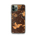 Custom iPhone 11 Pro Sharpsville Pennsylvania Map Phone Case in Ember