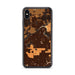 Custom iPhone XS Max Sharpsville Pennsylvania Map Phone Case in Ember