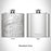Rendered View of Sharpsville Pennsylvania Map Engraving on 6oz Stainless Steel Flask