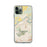 Custom iPhone 11 Pro Sharpsville Pennsylvania Map Phone Case in Woodblock