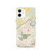 Custom iPhone 12 Sharpsville Pennsylvania Map Phone Case in Woodblock