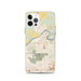 Custom iPhone 12 Pro Sharpsville Pennsylvania Map Phone Case in Woodblock