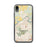 Custom iPhone XR Sharpsville Pennsylvania Map Phone Case in Woodblock
