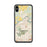Custom iPhone XS Max Sharpsville Pennsylvania Map Phone Case in Woodblock
