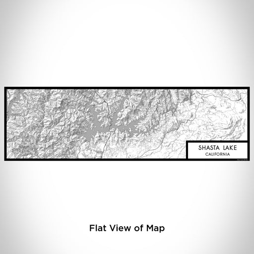 Flat View of Map Custom Shasta Lake California Map Enamel Mug in Classic