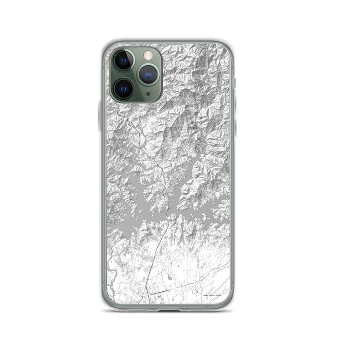 Custom iPhone 11 Pro Shasta Lake California Map Phone Case in Classic
