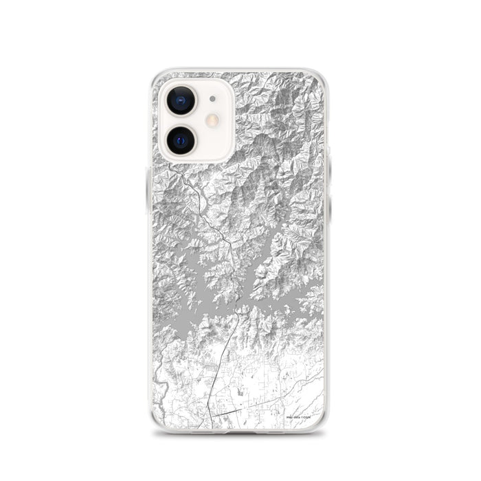 Custom iPhone 12 Shasta Lake California Map Phone Case in Classic