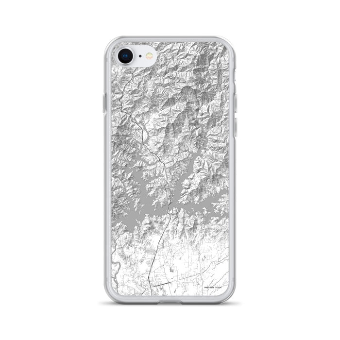 Custom iPhone SE Shasta Lake California Map Phone Case in Classic