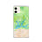 Custom iPhone 11 Shasta Lake California Map Phone Case in Watercolor