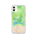 Custom iPhone 11 Shasta Lake California Map Phone Case in Watercolor