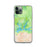 Custom iPhone 11 Pro Shasta Lake California Map Phone Case in Watercolor