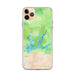 Custom iPhone 11 Pro Max Shasta Lake California Map Phone Case in Watercolor
