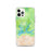 Custom iPhone 12 Pro Shasta Lake California Map Phone Case in Watercolor