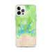 Custom iPhone 12 Pro Max Shasta Lake California Map Phone Case in Watercolor