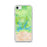 Custom iPhone SE Shasta Lake California Map Phone Case in Watercolor