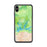 Custom iPhone XS Max Shasta Lake California Map Phone Case in Watercolor
