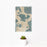 12x18 Shaw Island Washington Map Print Portrait Orientation in Afternoon Style With Small Cactus Plant in White Planter