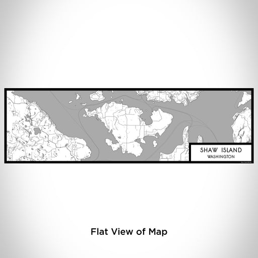 Flat View of Map Custom Shaw Island Washington Map Enamel Mug in Classic