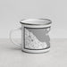 Left View Custom Shaw Island Washington Map Enamel Mug in Classic
