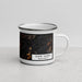 Right View Custom Shaw Island Washington Map Enamel Mug in Ember