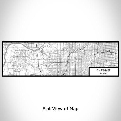 Flat View of Map Custom Shawnee Kansas Map Enamel Mug in Classic