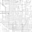 Shawnee Oklahoma Map Print in Classic Style Zoomed In Close Up Showing Details