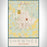Shawnee Oklahoma Map Print Portrait Orientation in Woodblock Style With Shaded Background