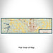Flat View of Map Custom Shawnee Oklahoma Map Enamel Mug in Woodblock