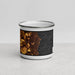 Front View Custom Sheboygan Wisconsin Map Enamel Mug in Ember