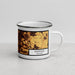 Right View Custom Sheffield England Map Enamel Mug in Ember
