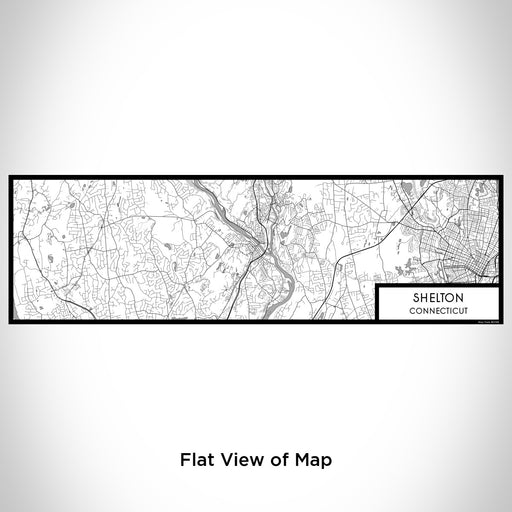Flat View of Map Custom Shelton Connecticut Map Enamel Mug in Classic
