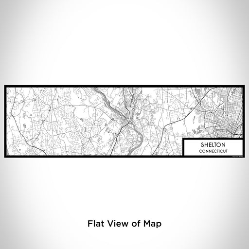 Flat View of Map Custom Shelton Connecticut Map Enamel Mug in Classic
