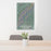 24x36 Shenandoah National Park Map Print Portrait Orientation in Afternoon Style Behind 2 Chairs Table and Potted Plant