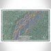 Shenandoah National Park Map Print Landscape Orientation in Afternoon Style With Shaded Background