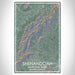 Shenandoah National Park Map Print Portrait Orientation in Afternoon Style With Shaded Background