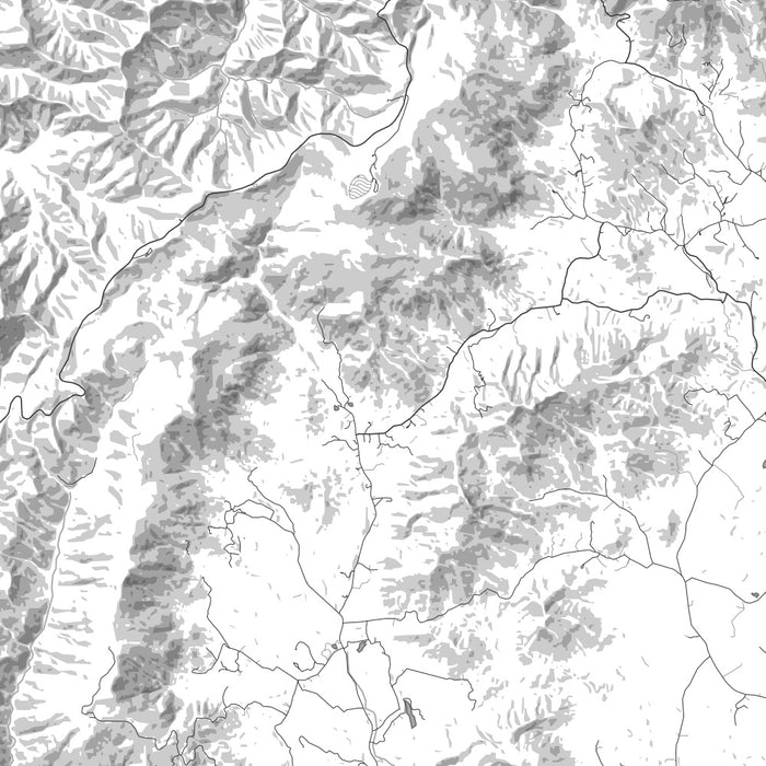 Shenandoah National Park Map Print in Classic Style Zoomed In Close Up Showing Details