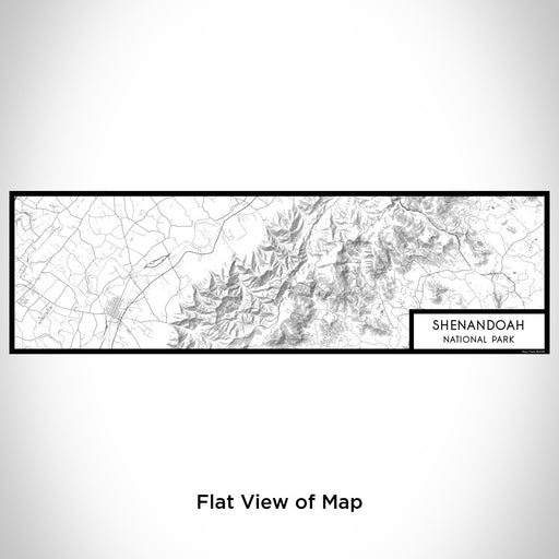 Flat View of Map Custom Shenandoah National Park Map Enamel Mug in Classic