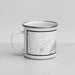 Left View Custom Shenandoah National Park Map Enamel Mug in Classic