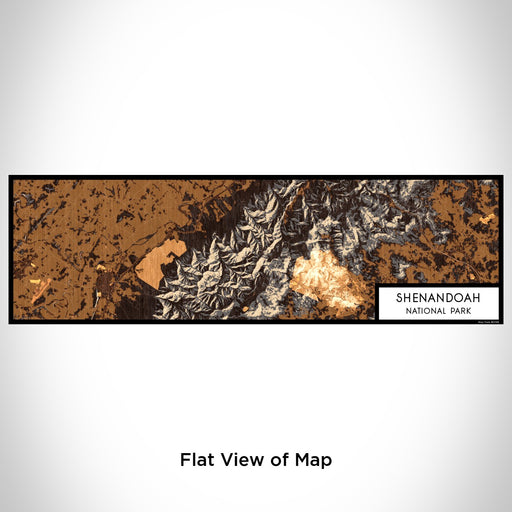 Flat View of Map Custom Shenandoah National Park Map Enamel Mug in Ember